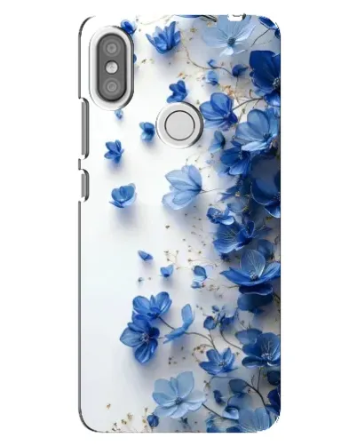 Чехол для Xiaomi Redmi S2 с картинкой «Голубой цветочный каскад»