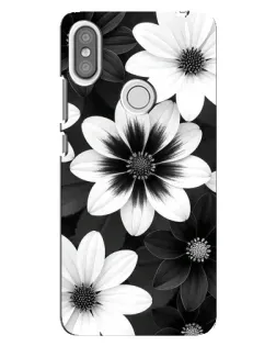 Чохол для Xiaomi Redmi S2 з картинкою «Монохромні айстри»