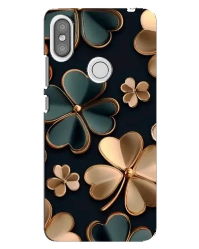 Чехол для Xiaomi Redmi S2 с картинкой «Клевер в золоте»