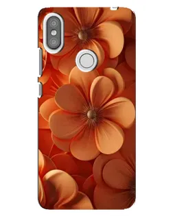 Чохол для Xiaomi Redmi S2 з картинкою «Помаранчева макро квітка»