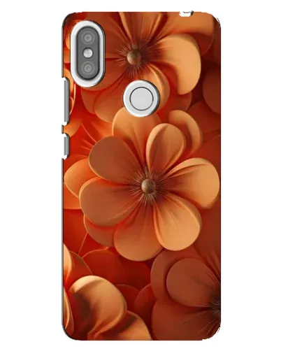 Чехол для Xiaomi Redmi S2 с картинкой «Оранжевый макро цветок»