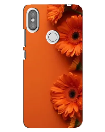 Чехол для Xiaomi Redmi S2 с картинкой «Оранжевые герберы»