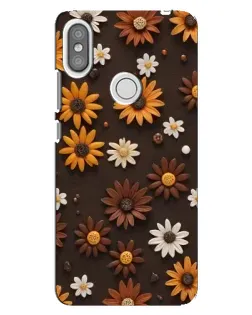 Чохол для Xiaomi Redmi S2 з картинкою «Візерунок з маленьких соняшників»