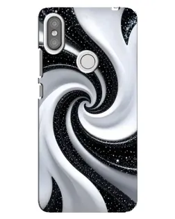 Чохол для Xiaomi Redmi S2 з картинкою «Чорно-біла спіраль»