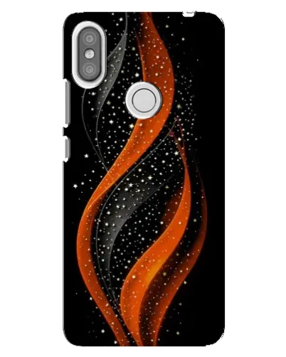 Чехол для Xiaomi Redmi S2 с картинкой «Огненная звездная волна»