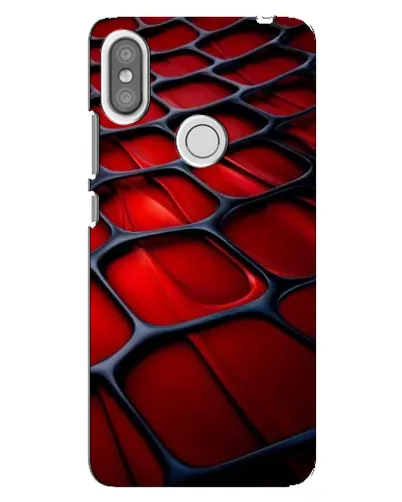 Чехол для Xiaomi Redmi S2 с картинкой «Красная глянцевая сетка»