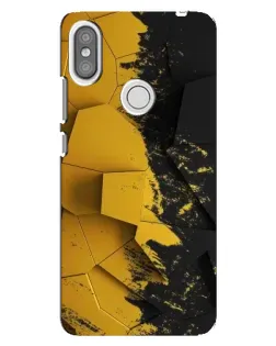 Чехол для Xiaomi Redmi S2 с картинкой «Золотые осколки геометрии»