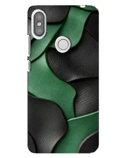 Чехол для Xiaomi Redmi S2 с картинкой «Зеленые кожаные волны»