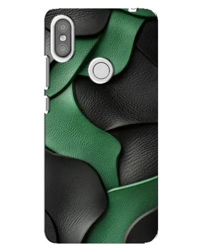 Чехол для Xiaomi Redmi S2 с картинкой «Зеленые кожаные волны»