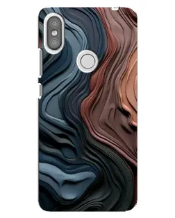 Чехол для Xiaomi Redmi S2 с картинкой «Цветные волны каньона»