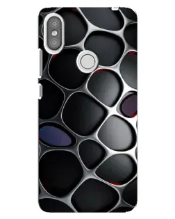 Чехол для Xiaomi Redmi S2 с картинкой «Объемная темная решетка»