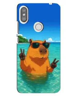 Чохол для Xiaomi Redmi S2 з картинкою «Морська капібара»