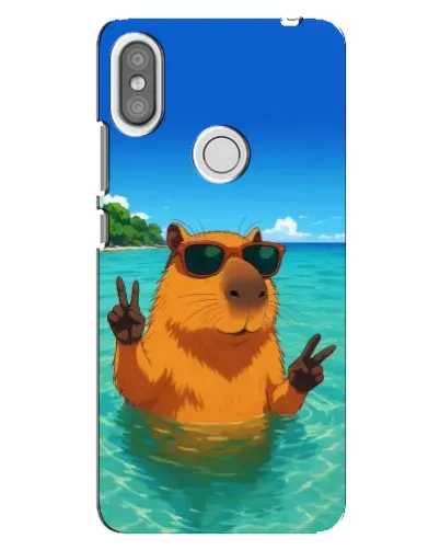 Чохол для Xiaomi Redmi S2 з картинкою «Морська капібара»