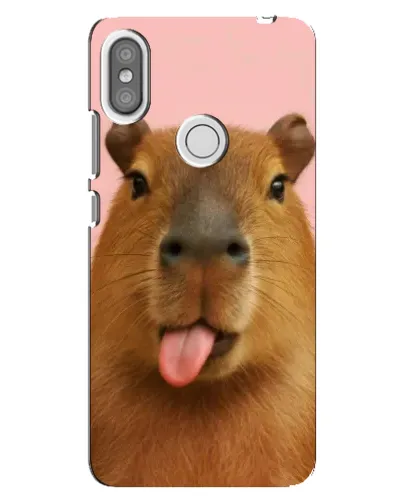 Чохол для Xiaomi Redmi S2 з картинкою «Капібара з язиком»