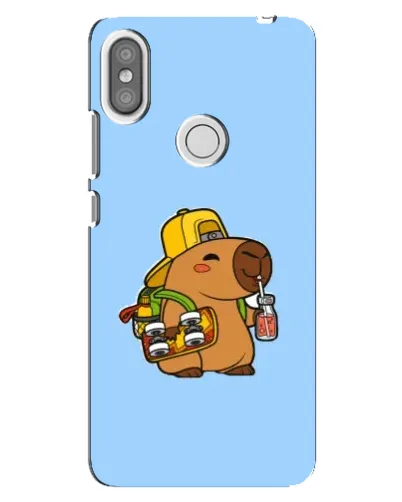 Чохол для Xiaomi Redmi S2 з картинкою «Капібара на скейті»