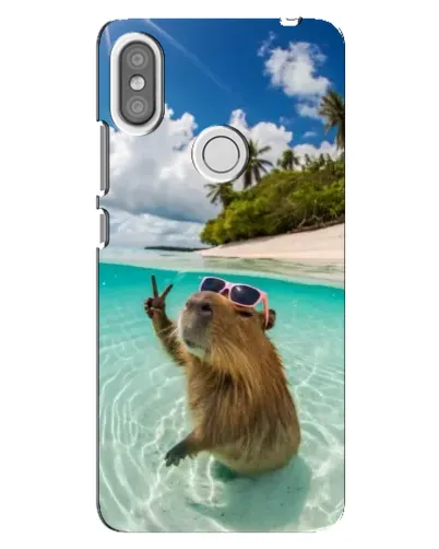 Чохол для Xiaomi Redmi S2 з картинкою «Капібара на морі»