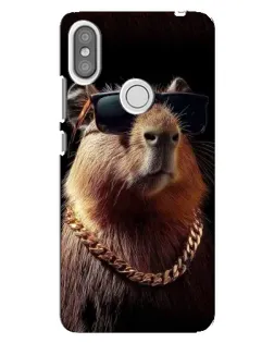 Чохол для Xiaomi Redmi S2 з картинкою «Капібара золотий ланцюг»
