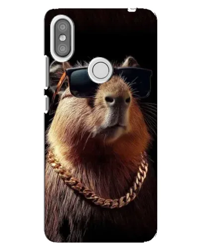 Чохол для Xiaomi Redmi S2 з картинкою «Капібара золотий ланцюг»