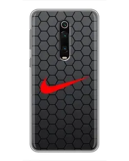 Чехол для Xiaomi Mi 9T с картинкой «Nike — карбоновая сетка» Чехол для Xiaomi Mi 9T с картинкой «Nike — карбоновая сетка»