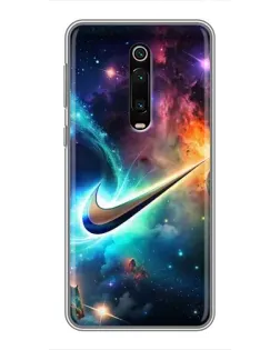 Чехол для Xiaomi Mi 9T с картинкой «Космический Nike Swoosh» Чехол для Xiaomi Mi 9T с картинкой «Космический Nike Swoosh»