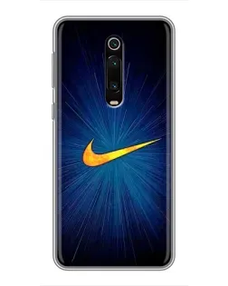 Чехол для Xiaomi Mi 9T с картинкой «Синий пульс Nike»