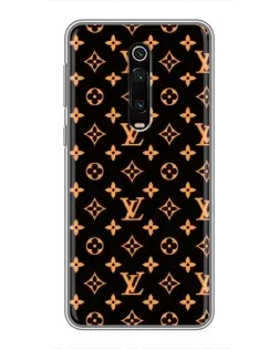 Чехол для Xiaomi Mi 9T с картинкой «Золотая монограмма LV»