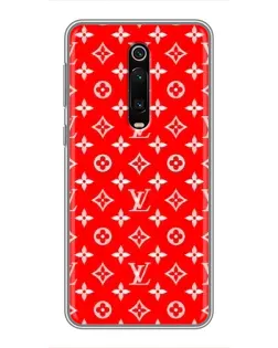 Чехол для Xiaomi Mi 9T с картинкой «Яркий паттерн LV»