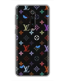 Чехол для Xiaomi Mi 9T с картинкой «Цветная монограмма LV»