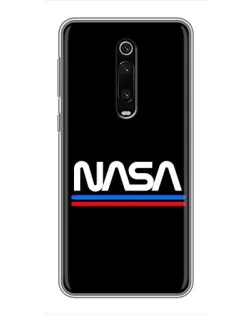 Чехол для Xiaomi Mi 9T с картинкой «NASA — классика Red Blue»