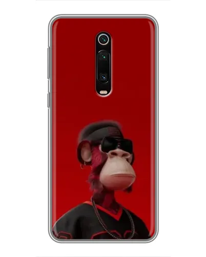 Чехол для Xiaomi Mi 9T с картинкой «Bored Ape в красном»