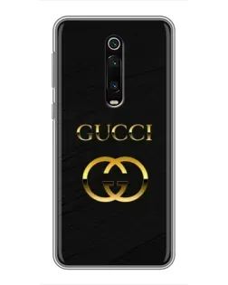 Чохол для Xiaomi Mi 9T з картинкою «Золотий логотип Gucci»