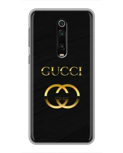 Чохол для Xiaomi Mi 9T з картинкою «Золотий логотип Gucci»