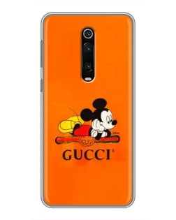 Чохол для Xiaomi Mi 9T з картинкою «Міккі Маус Gucci — помаранч»