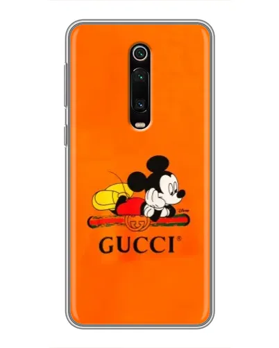 Чохол для Xiaomi Mi 9T з картинкою «Міккі Маус Gucci — помаранч»