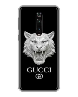 Чохол для Xiaomi Mi 9T з картинкою «Gucci — срібний лев» Чохол для Xiaomi Mi 9T з картинкою «Gucci — срібний лев»