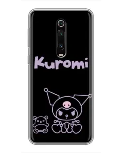 Чехол для Xiaomi Mi 9T с картинкой «Kuromi — черный минимализм»