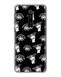 Чехол для Xiaomi Mi 9T с картинкой «Черный паттерн Kuromi»