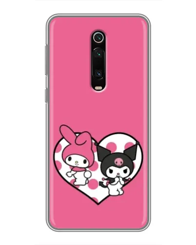 Чехол для Xiaomi Mi 9T с картинкой «Kuromi и My Melody» Чехол для Xiaomi Mi 9T с картинкой «Kuromi и My Melody»