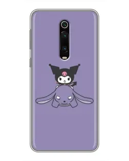 Чехол для Xiaomi Mi 9T с картинкой «Kuromi на лиловом фоне»
