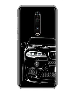 Чехол для Xiaomi Mi 9T с картинкой «Темный силуэт BMW»