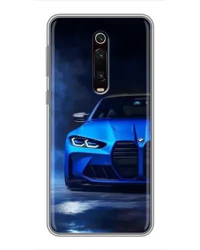 Чехол для Xiaomi Mi 9T с картинкой «Голубая BMW M4» Чехол для Xiaomi Mi 9T с картинкой «Голубая BMW M4»