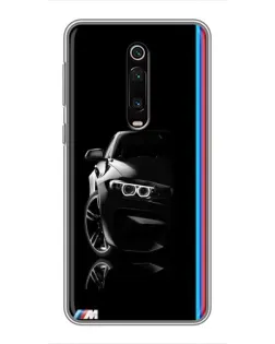 Чехол для Xiaomi Mi 9T с картинкой «Силуэт BMW в темноте»