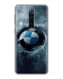 Чехол для Xiaomi Mi 9T с картинкой «Логотип BMW — лед»