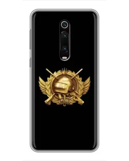 Чохол для Xiaomi Mi 9T з картинкою «PUBG — помаранчевий градієнт»