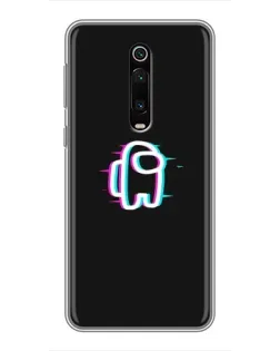 Чехол для Xiaomi Mi 9T с картинкой «Among Us неон»