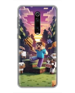 Чехол для Xiaomi Mi 9T с картинкой «Стив на ферме» Чехол для Xiaomi Mi 9T с картинкой «Стив на ферме»