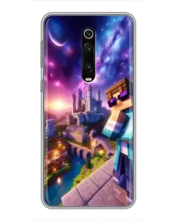 Чехол для Xiaomi Mi 9T с картинкой «Стив и космос»