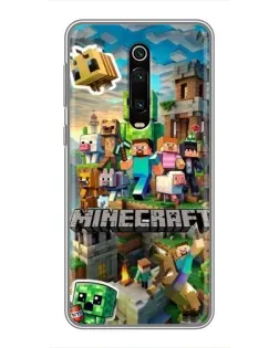 Чехол для Xiaomi Mi 9T с картинкой «Замок Minecraft»