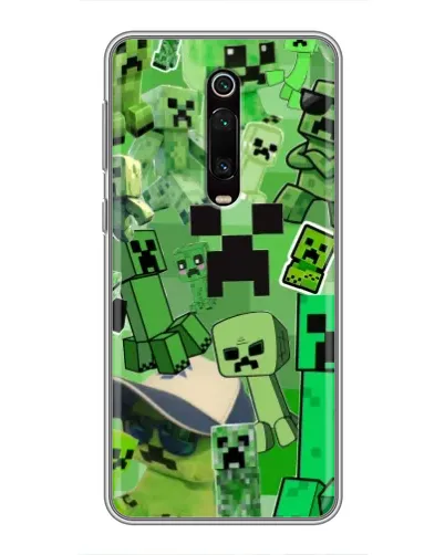 Чехол для Xiaomi Mi 9T с картинкой «Криперы Minecraft» Чехол для Xiaomi Mi 9T с картинкой «Криперы Minecraft»