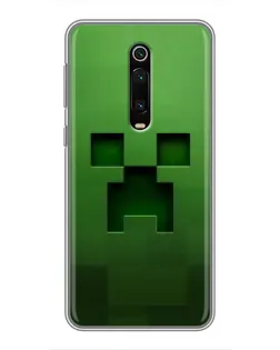 Чехол для Xiaomi Mi 9T с картинкой «Крипер микро-дизайн»